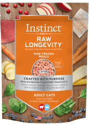 Instinct Raw Longevity Frozen Bites Grass-Fed Beef & Wild-Caught Cod Recipe
